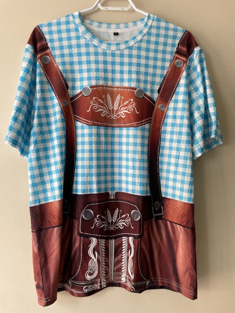 Oktoberfest Bavarian Lederhosen Costume Shirt